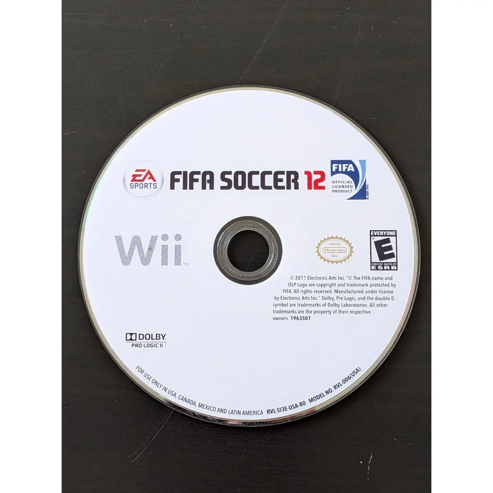 EA Sports FIFA Soccer 12 Video Game Nintendo Wii‎ Disc Only
